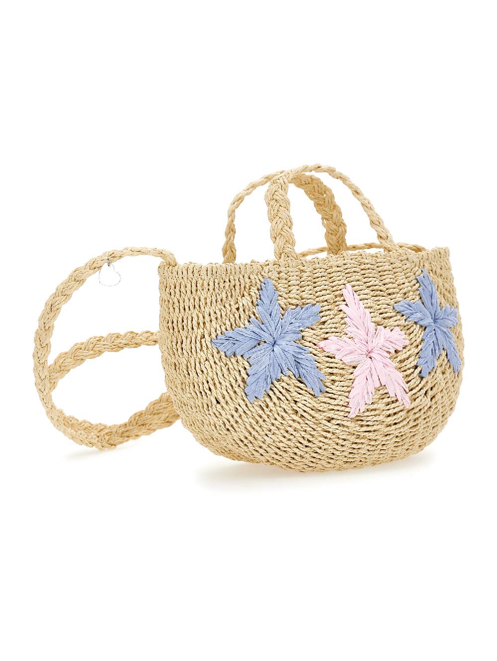 Monnalisa Borsa Paglia Con Stelle