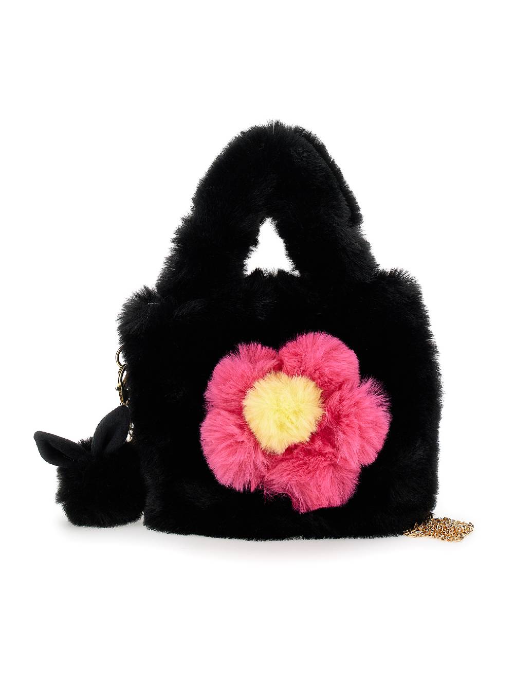 Monnalisa Borsa peluche con portachiavi