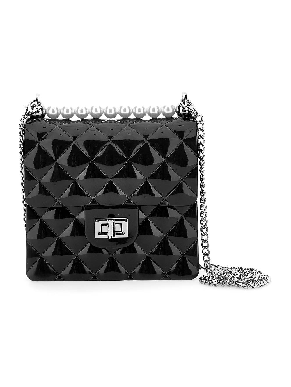 Monnalisa Borsa PVC con perle