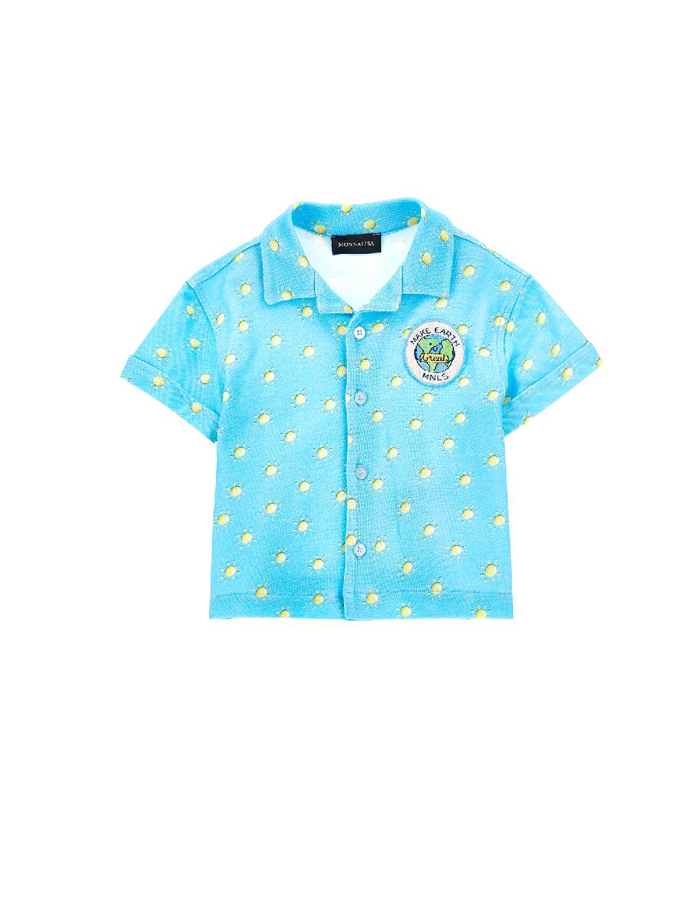 Monnalisa Camica piquet stampa sole