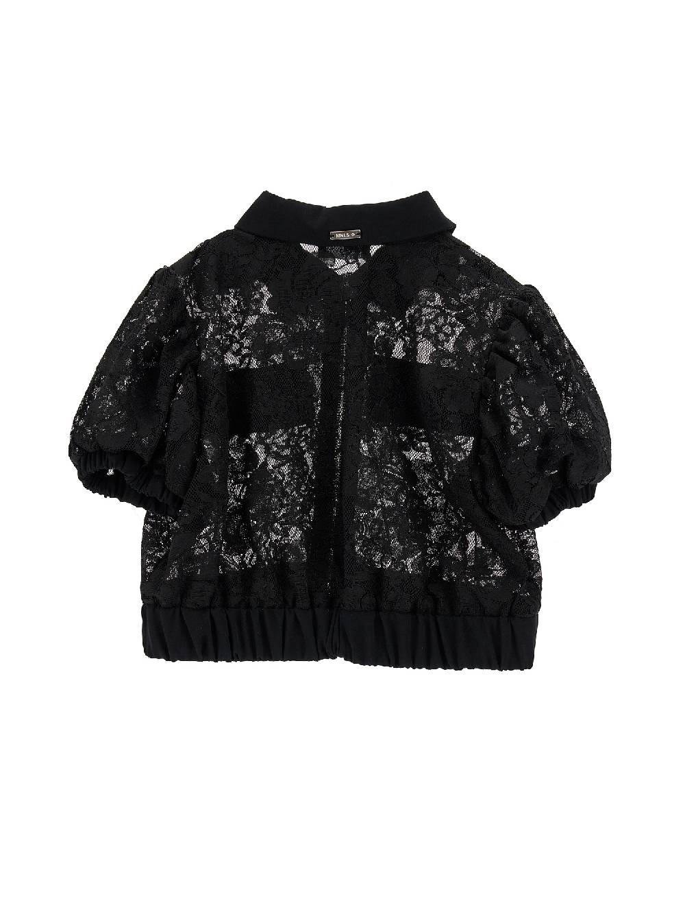 Monnalisa Camicia Corta Pizzo Rebrodé