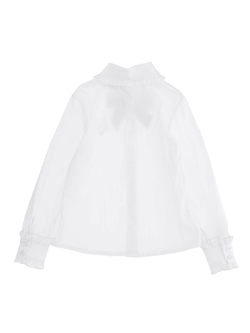 Monnalisa Camicia Cotone Con Fiocco