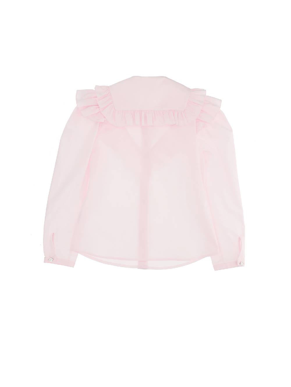 Monnalisa Camicia Cotone Con Volants