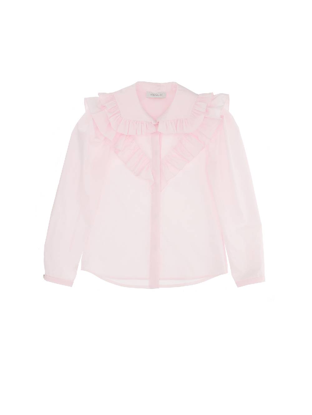 Monnalisa Camicia cotone con volants