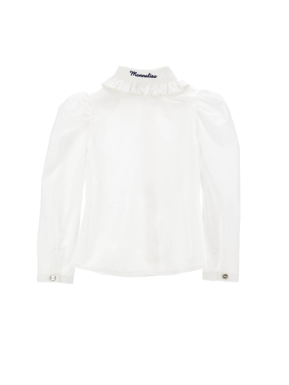 Monnalisa Camicia Cotone Ricamata