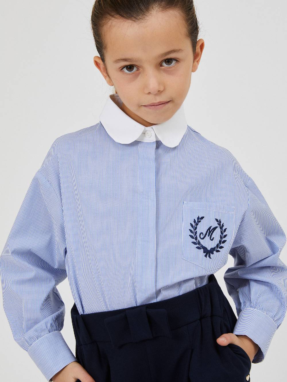 Monnalisa Camicia cotone stretch