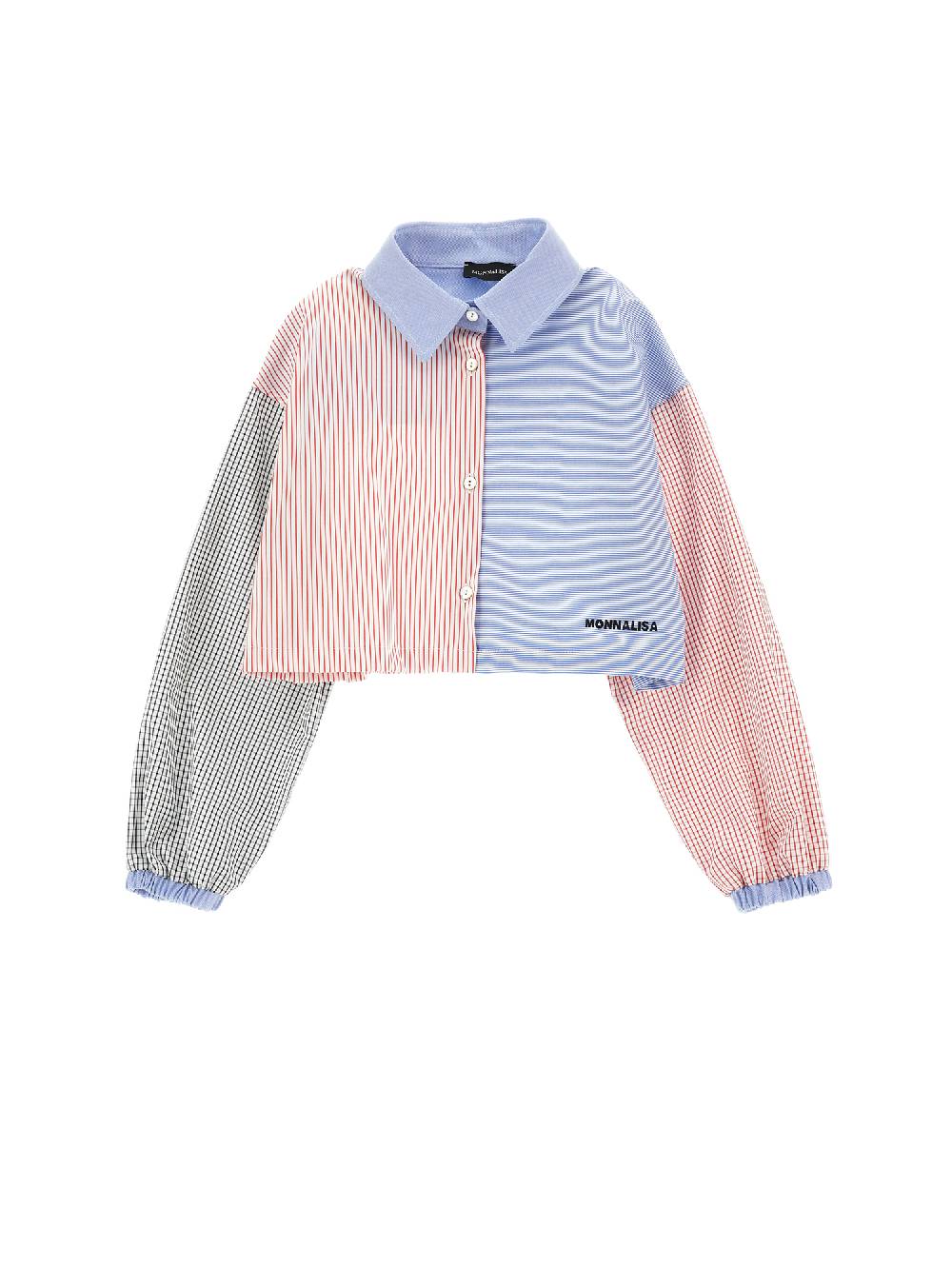 Monnalisa Camicia cropped patchwork