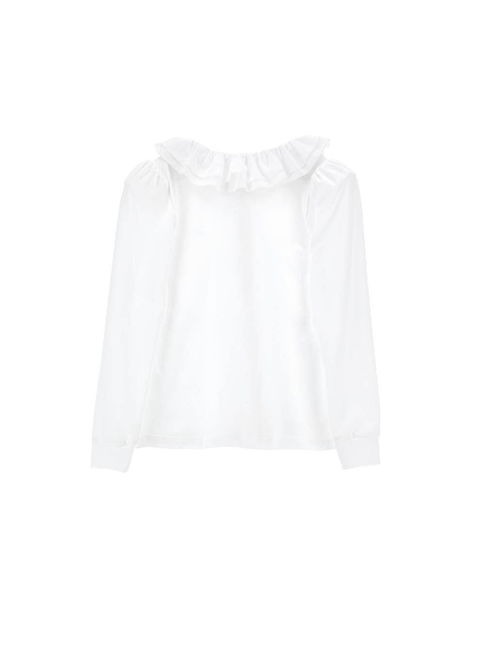 Monnalisa Camicia Jersey Con Ruches