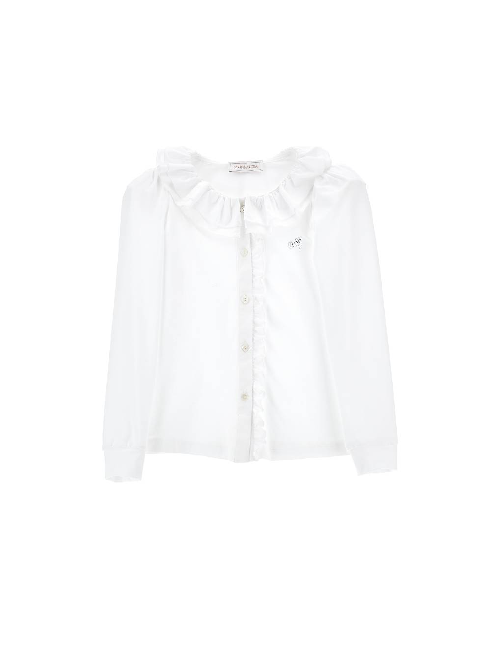 Monnalisa Camicia jersey con ruches