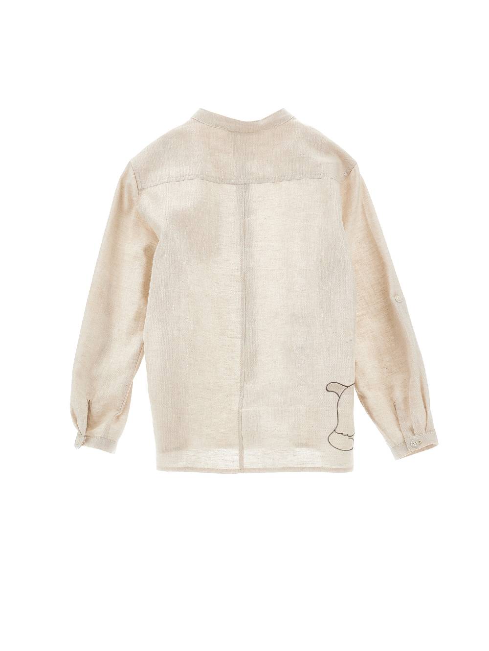 Monnalisa Camicia Lino Spike