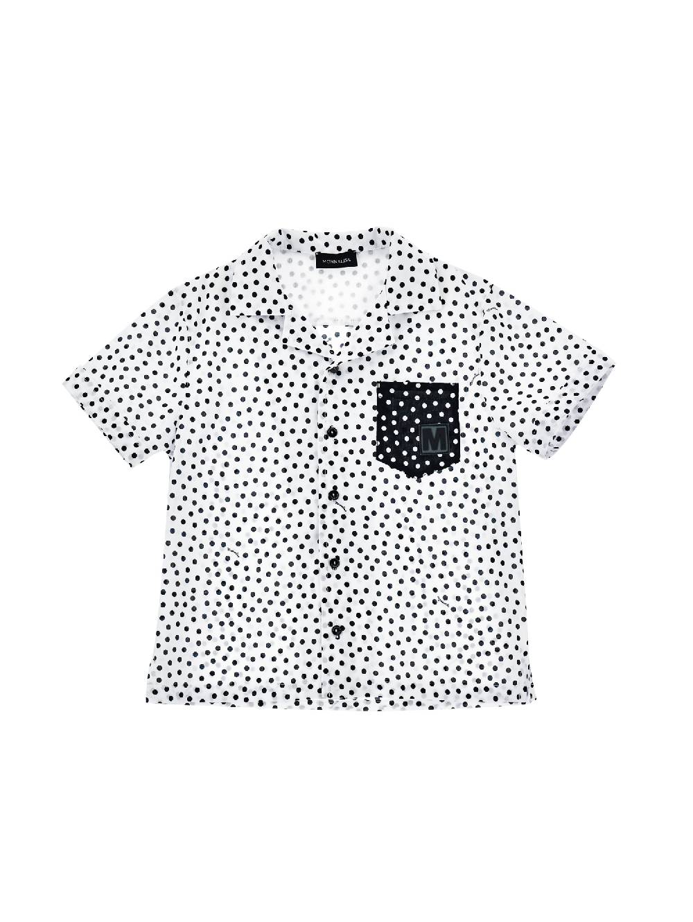 Monnalisa Camicia mussola con taschino