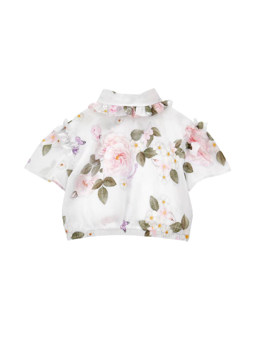 Monnalisa Camicia Mussola Floreale