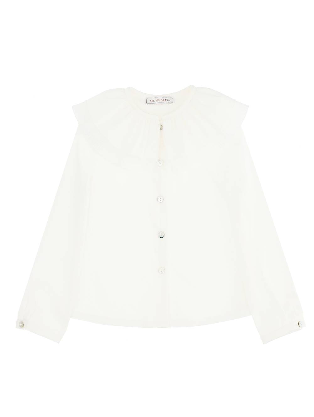 Monnalisa Camicia popeline con charm cuore