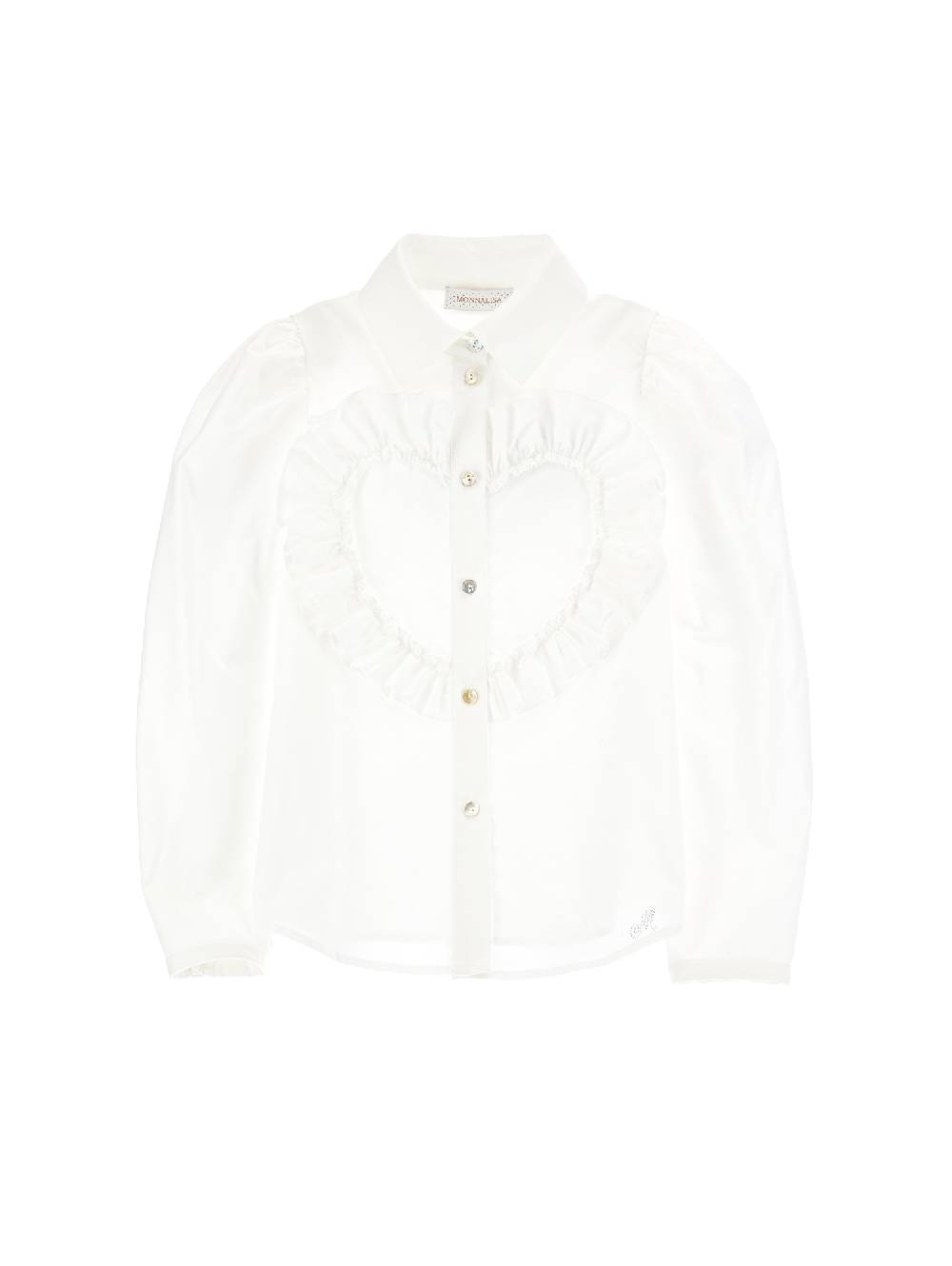 Monnalisa Camicia popeline con cuore