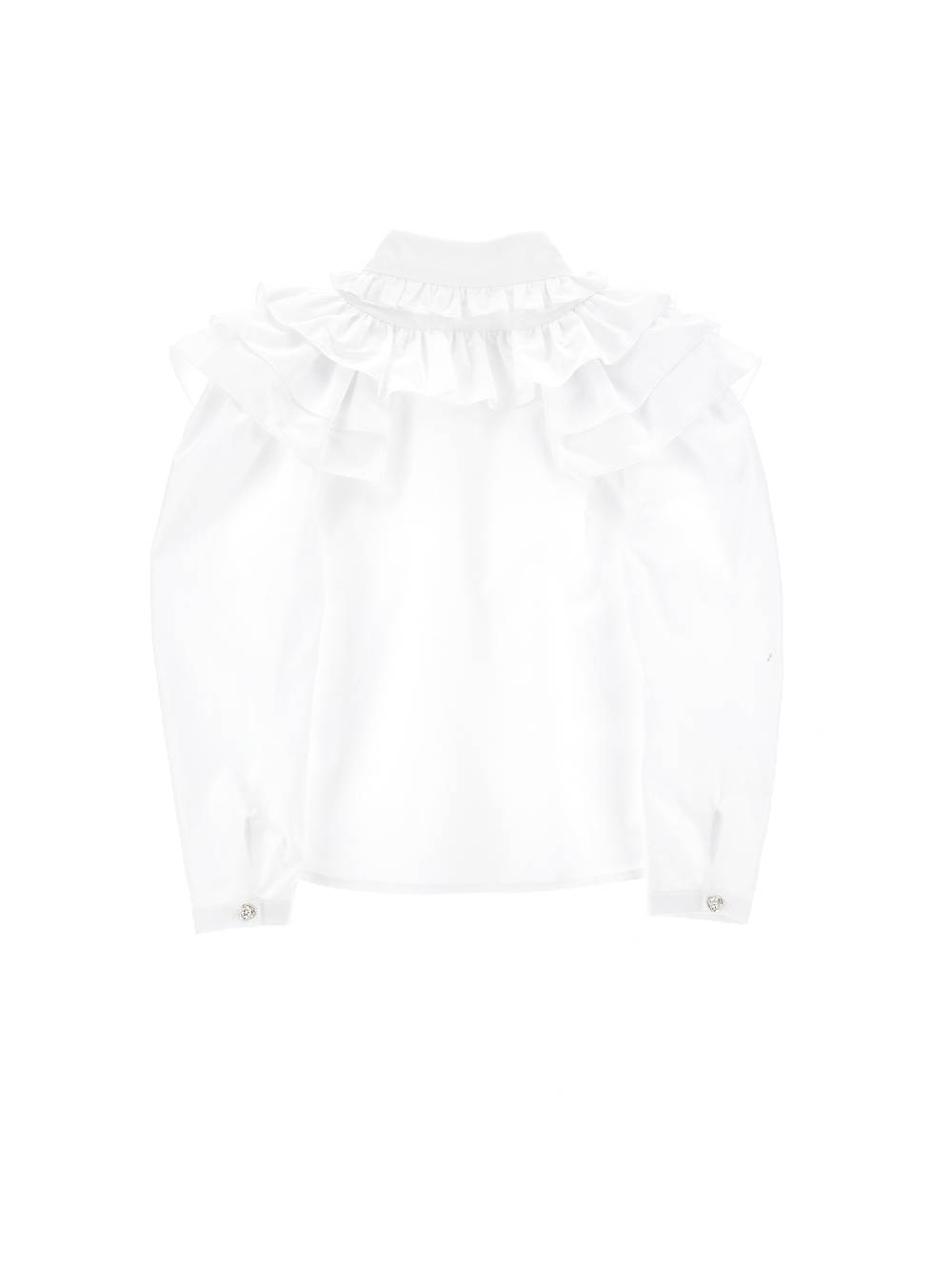 Monnalisa Camicia Popeline Con Ruches