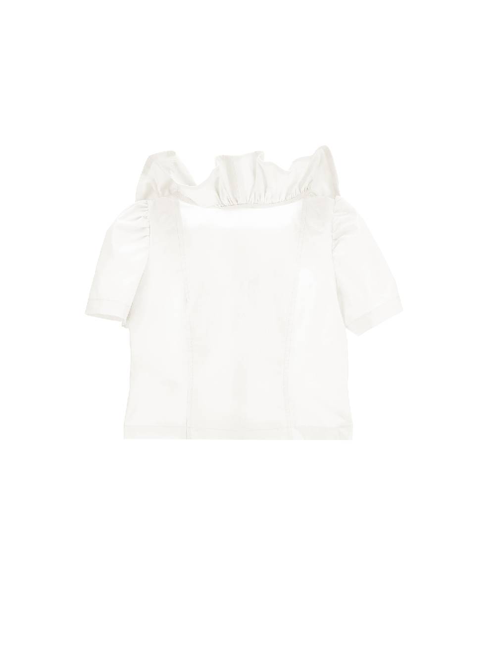 Monnalisa Camicia Popeline Con Volants