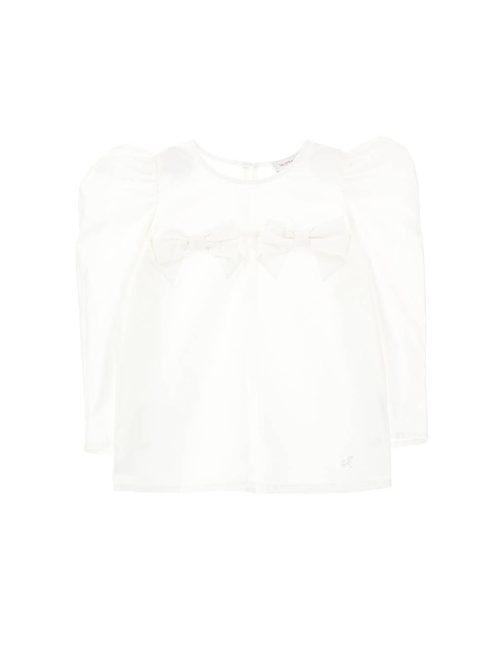 Monnalisa Camicia popeline senza colletto