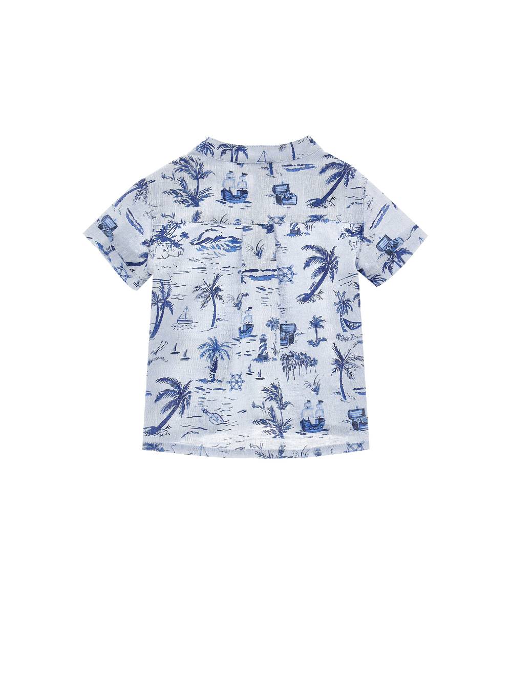 Monnalisa Camicia Stampa Marine Tela