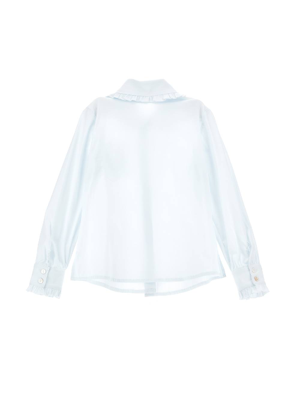 Monnalisa Camicia Stretch Con Fiocco