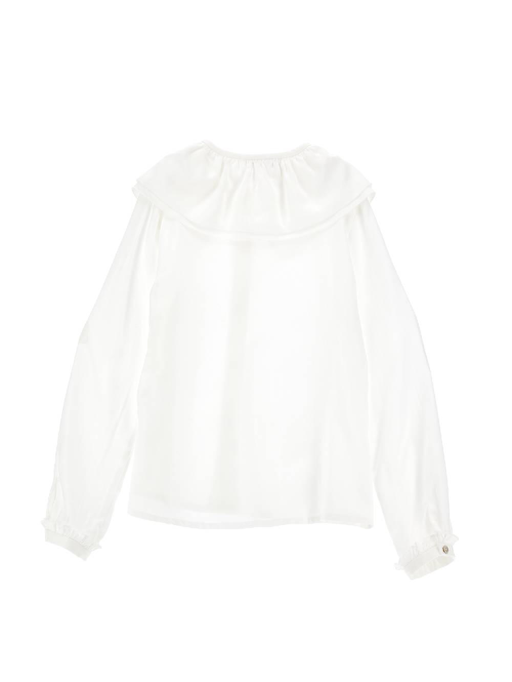 Monnalisa Camicia Twill Maxicolletto