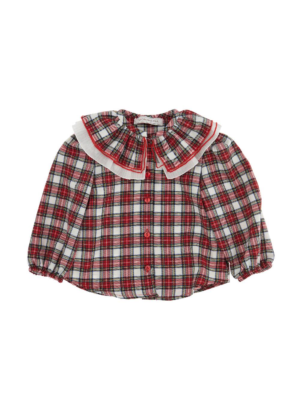 Monnalisa Camicia vaiella tartan
