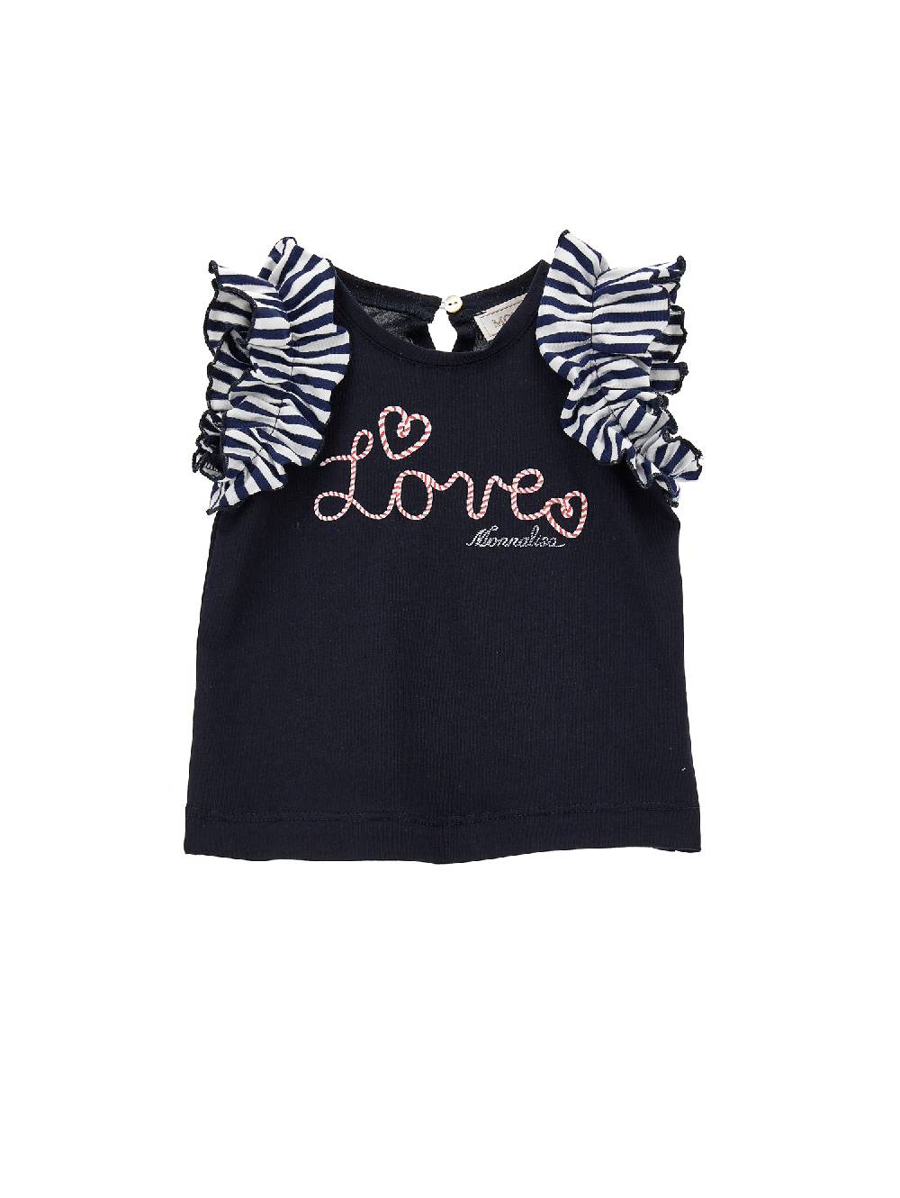 Monnalisa Canotta jersey con rouches