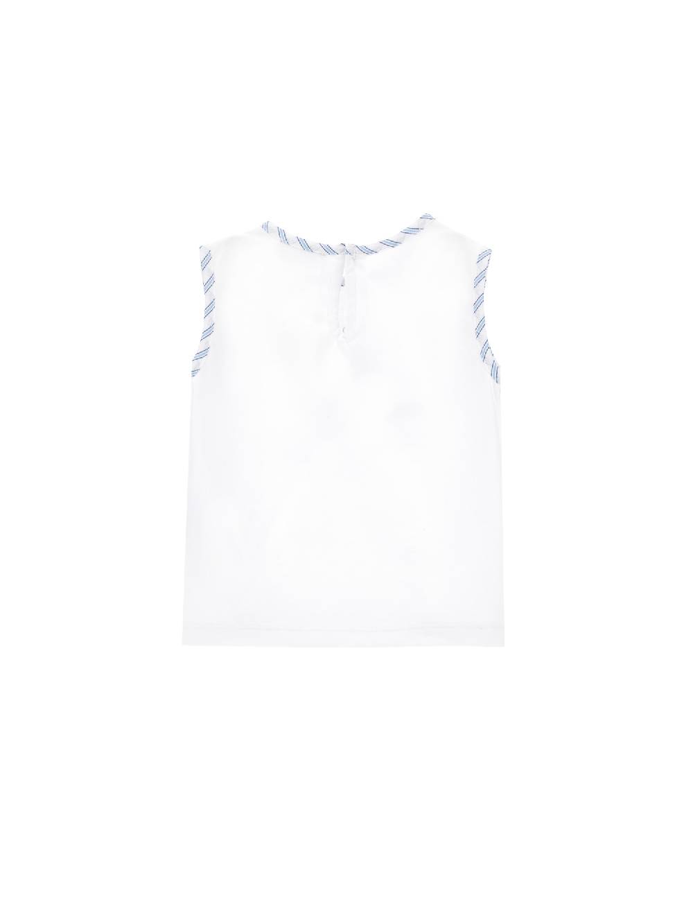 Monnalisa Canotta Jersey Stampa Barca A Vela