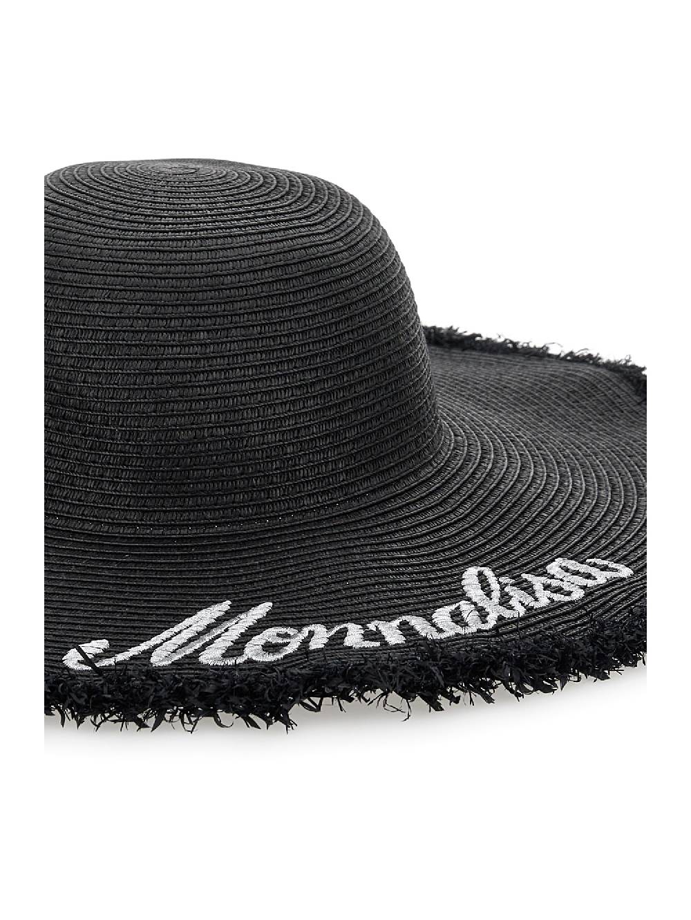 Monnalisa Cappello Paglia Righe Ricamato