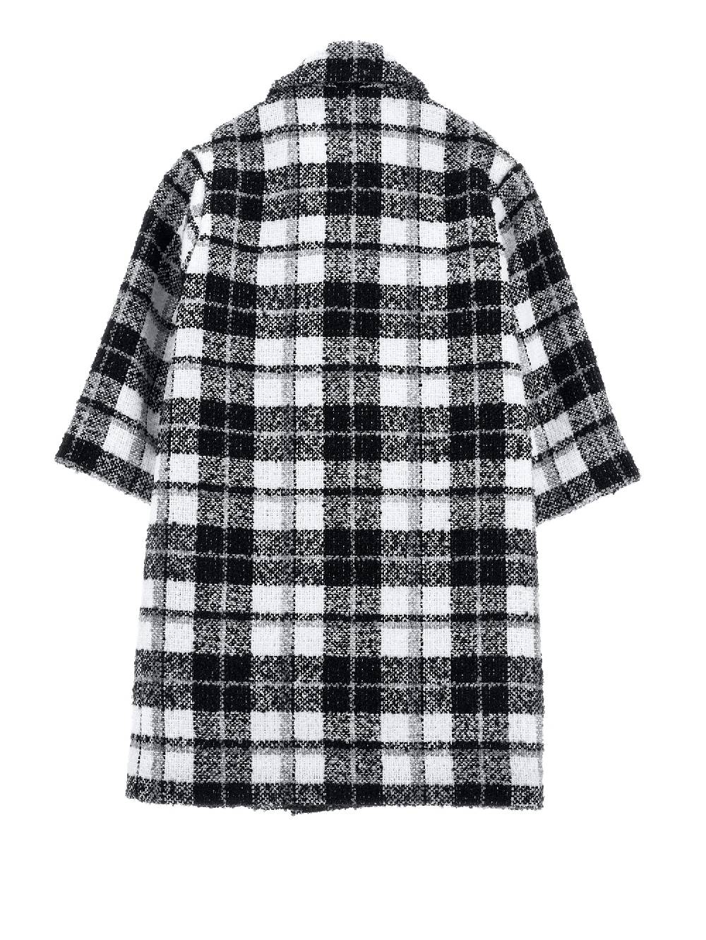 Monnalisa Cappotto Bouclé Tartan