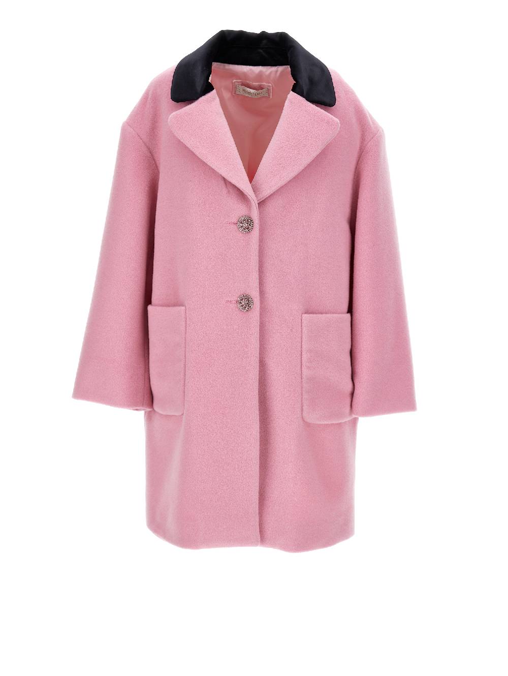Monnalisa Cappotto con colletto velour