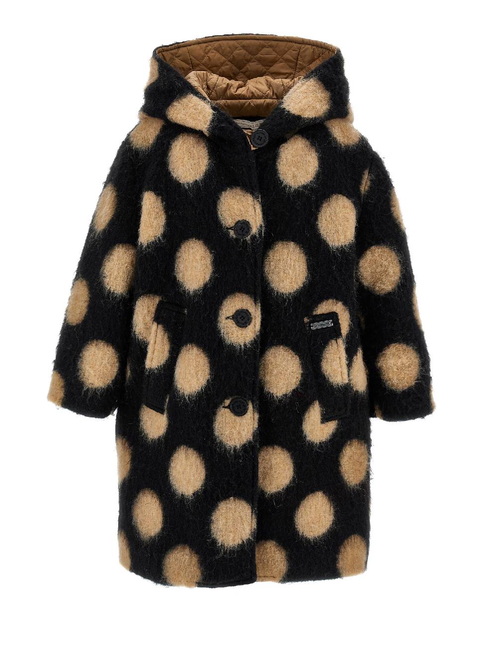 Monnalisa Cappotto lana cotta pois