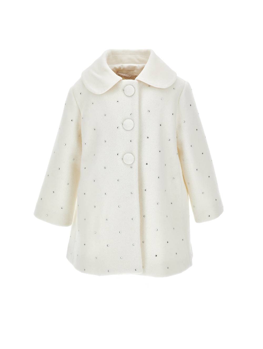 Monnalisa Cappotto panno con strass