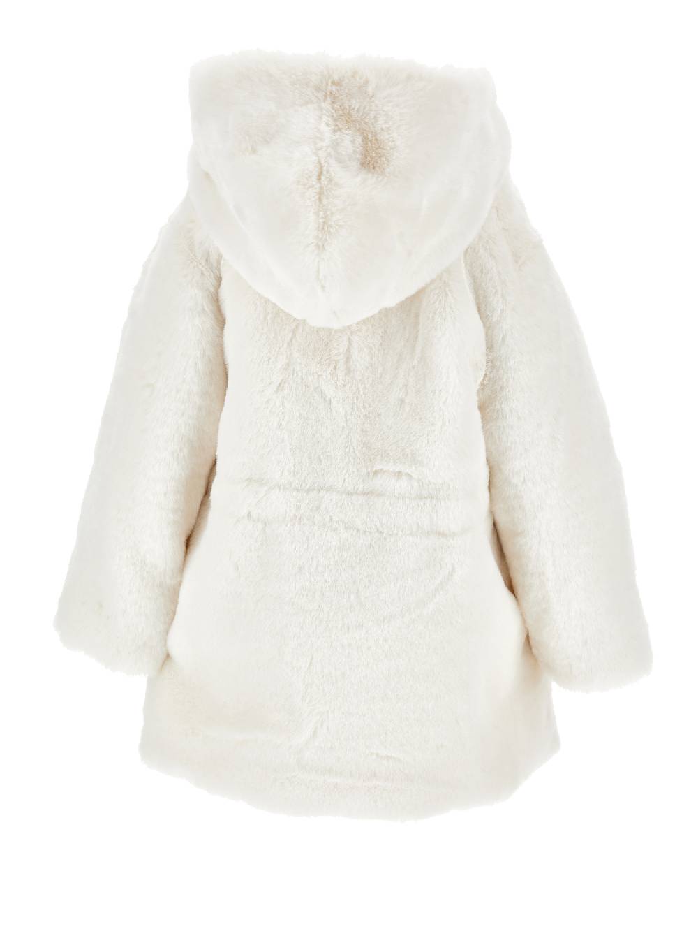 Monnalisa Cappotto Peluche Con Cappuccio