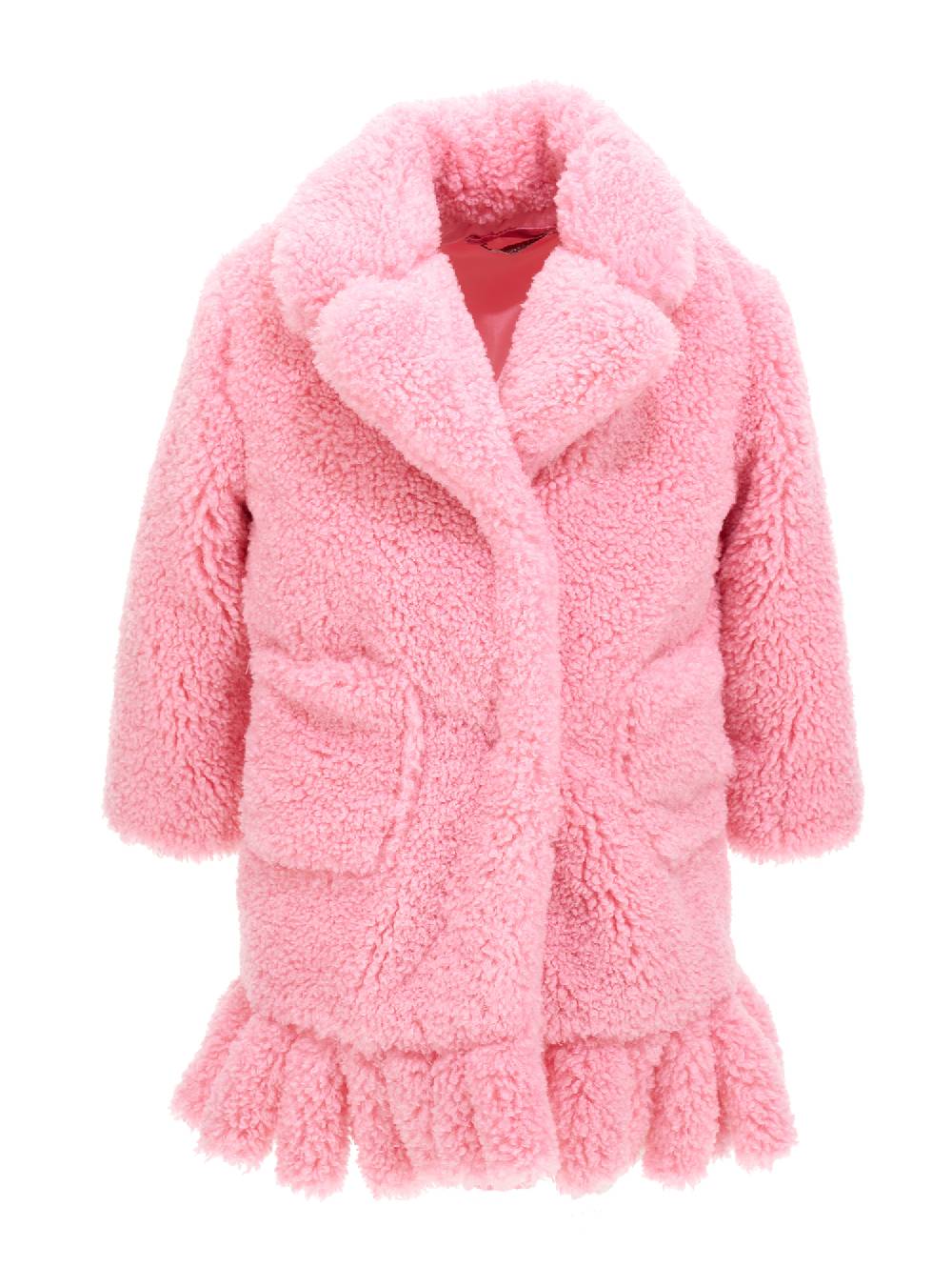 Monnalisa Cappotto peluche con frange