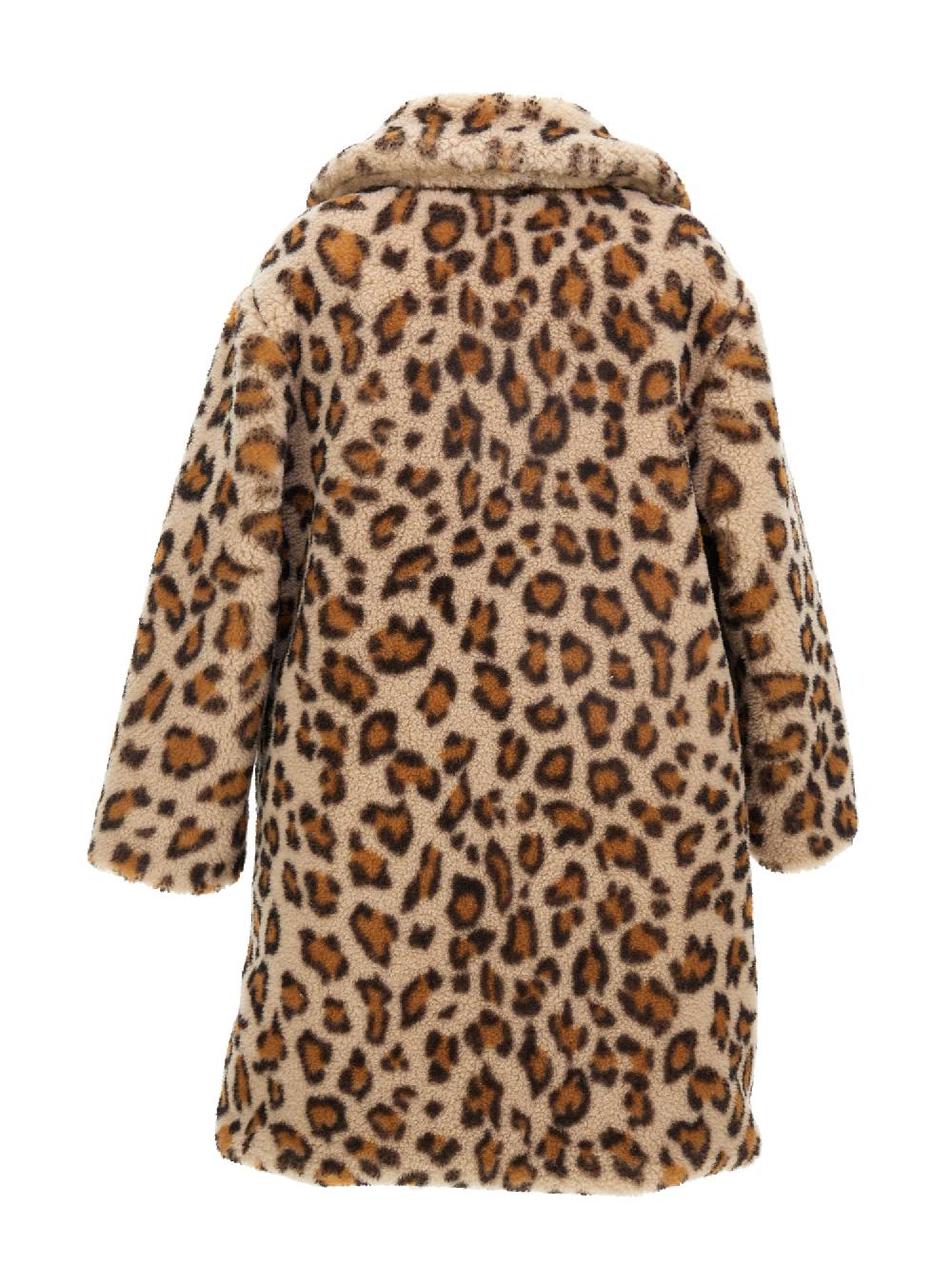 Monnalisa Cappotto Peluche Stampa Animalier