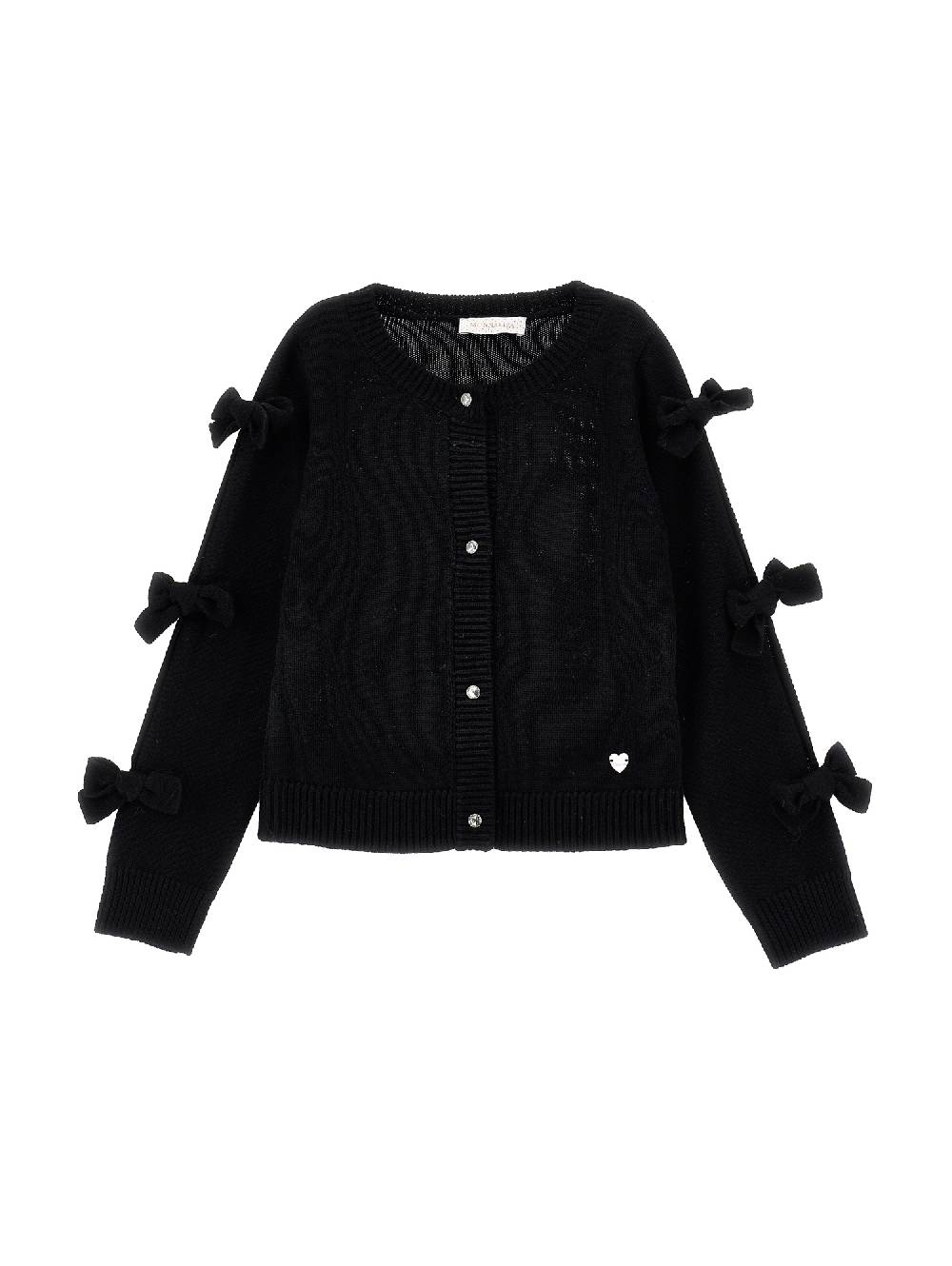 Monnalisa Cardigan con fiocchi applicati