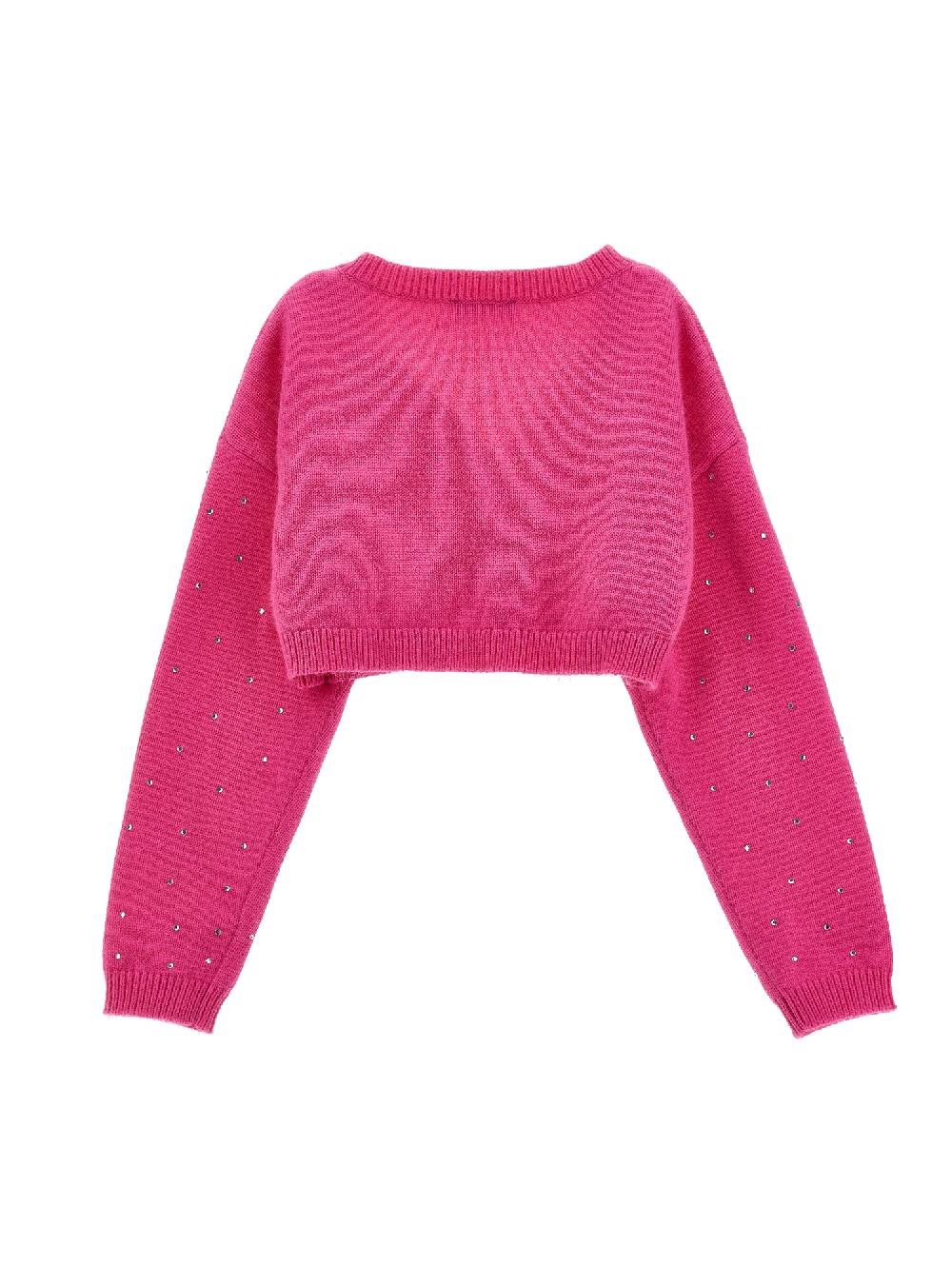 Monnalisa Cardigan Corto Strass Allover