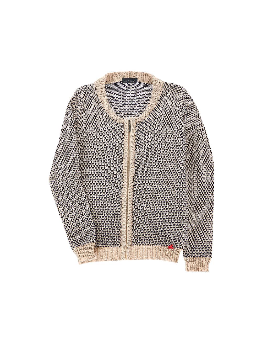 Monnalisa Cardigan cotone con zip