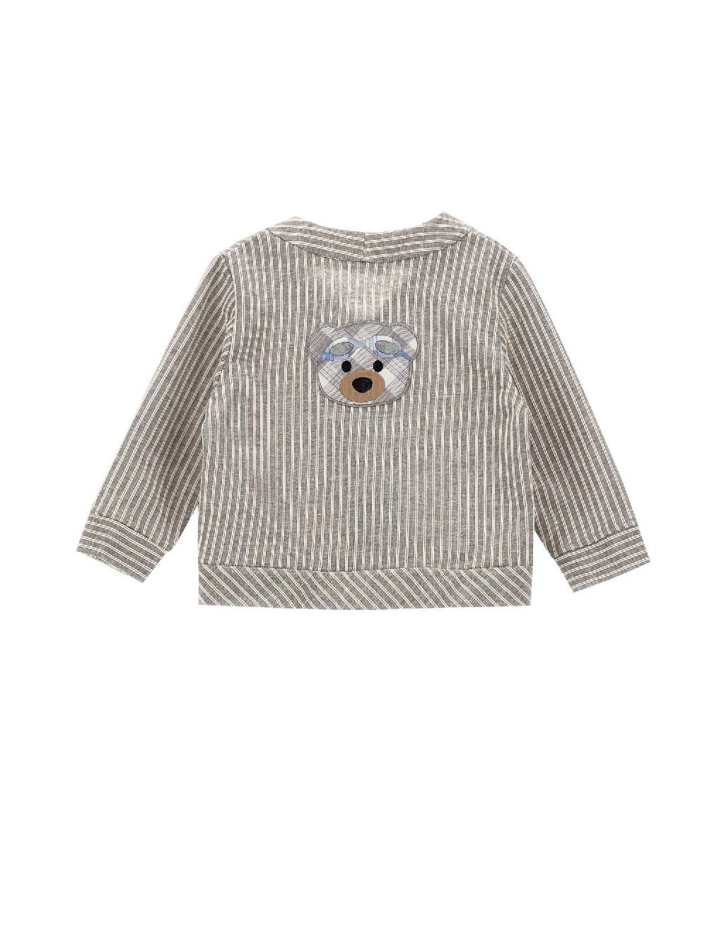 Monnalisa Cardigan Felpa Gessata