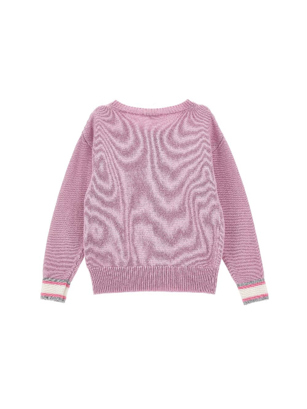 Monnalisa Cardigan Misto Cachemire CF Iconic Logo