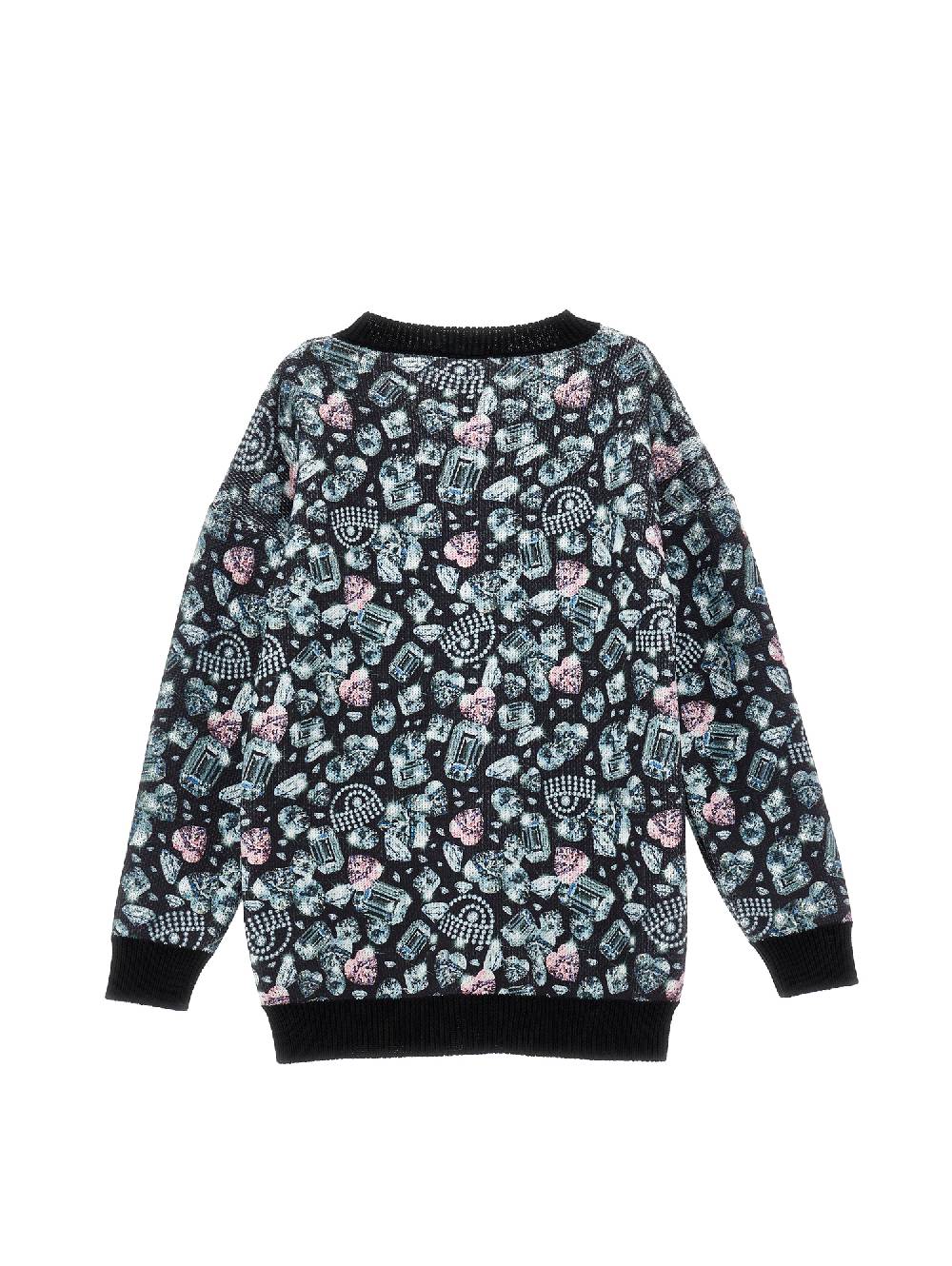 Monnalisa Cardigan Misto Lana CF Diamonds