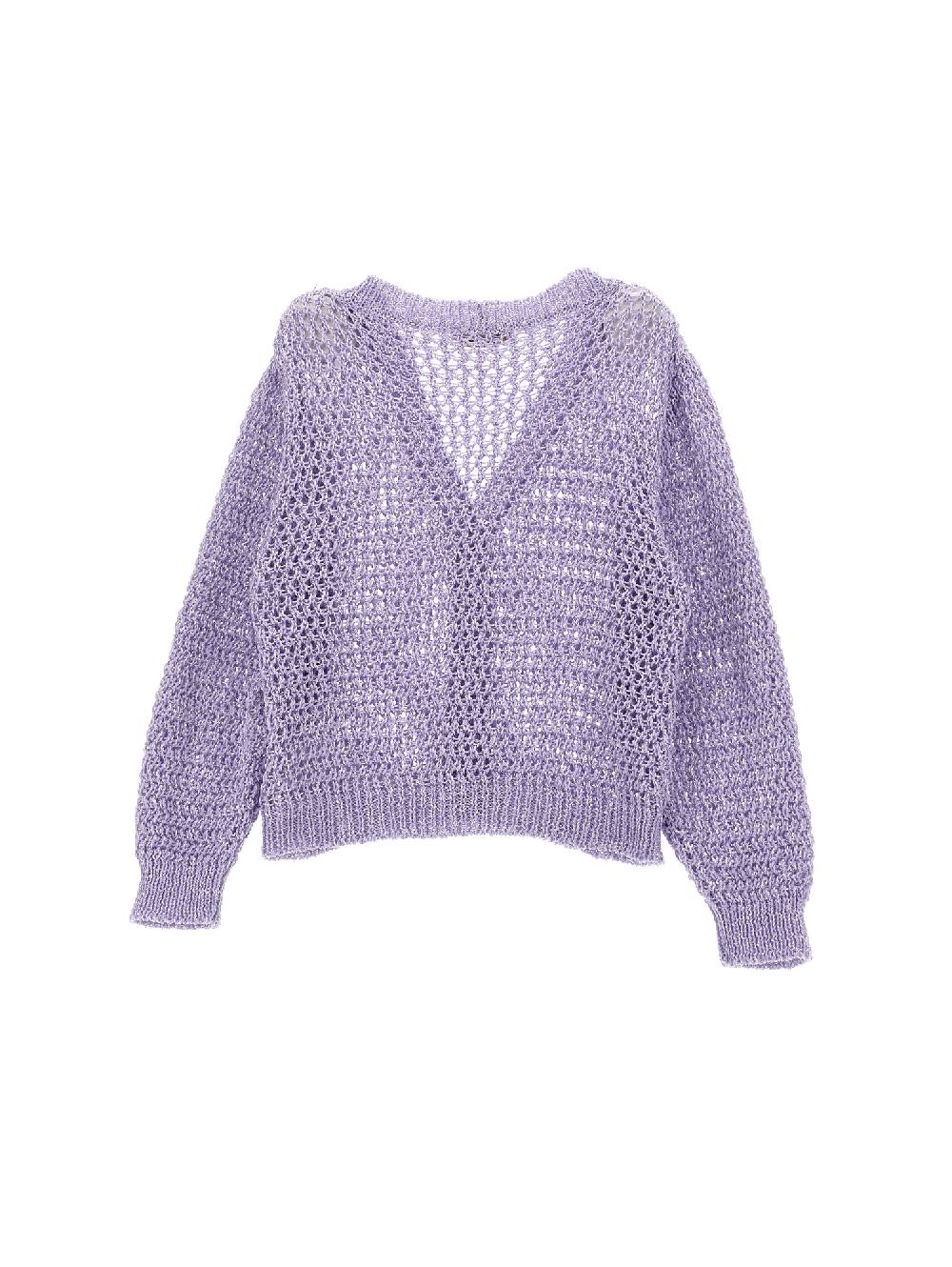 Monnalisa Cardigan Traforato Paillettes