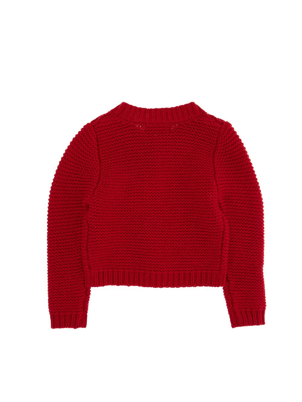 Monnalisa Cardigan Tricot Intarsio Funghetto