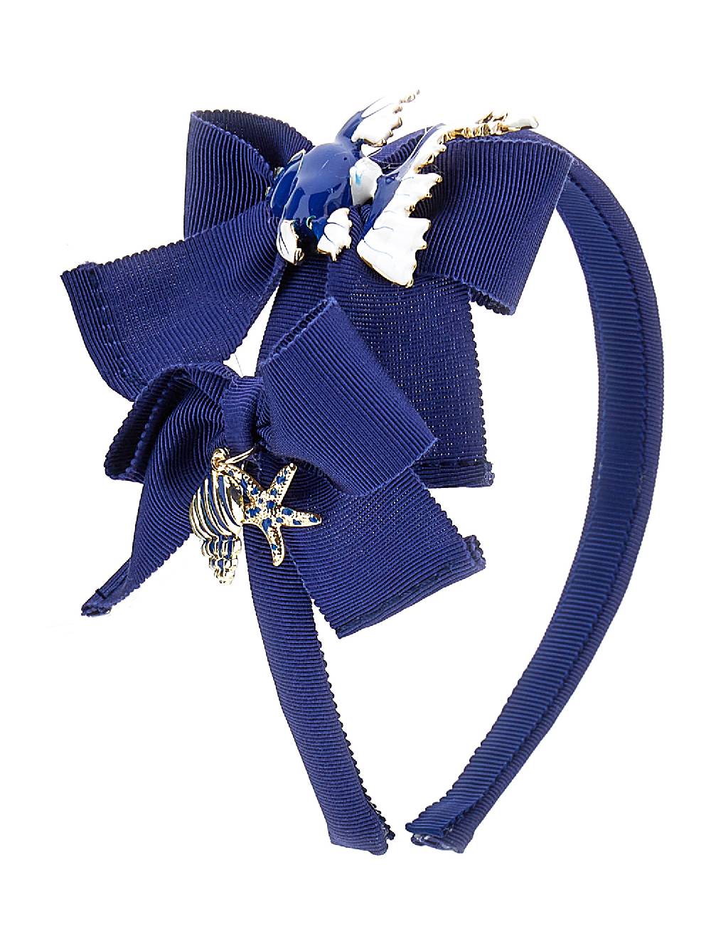 Monnalisa Cerchietto Grosgrain E Charms