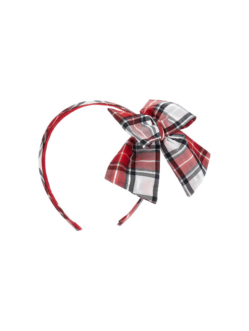 Monnalisa Cerchietto per capelli taffetà tartan