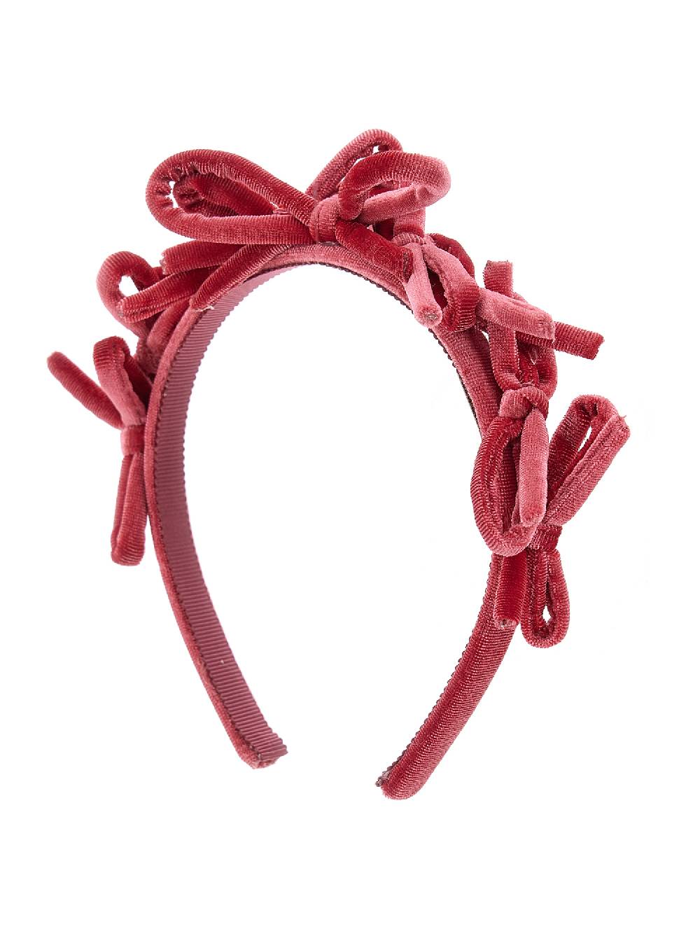 Monnalisa Cerchietto Velluto Con Fiocchi