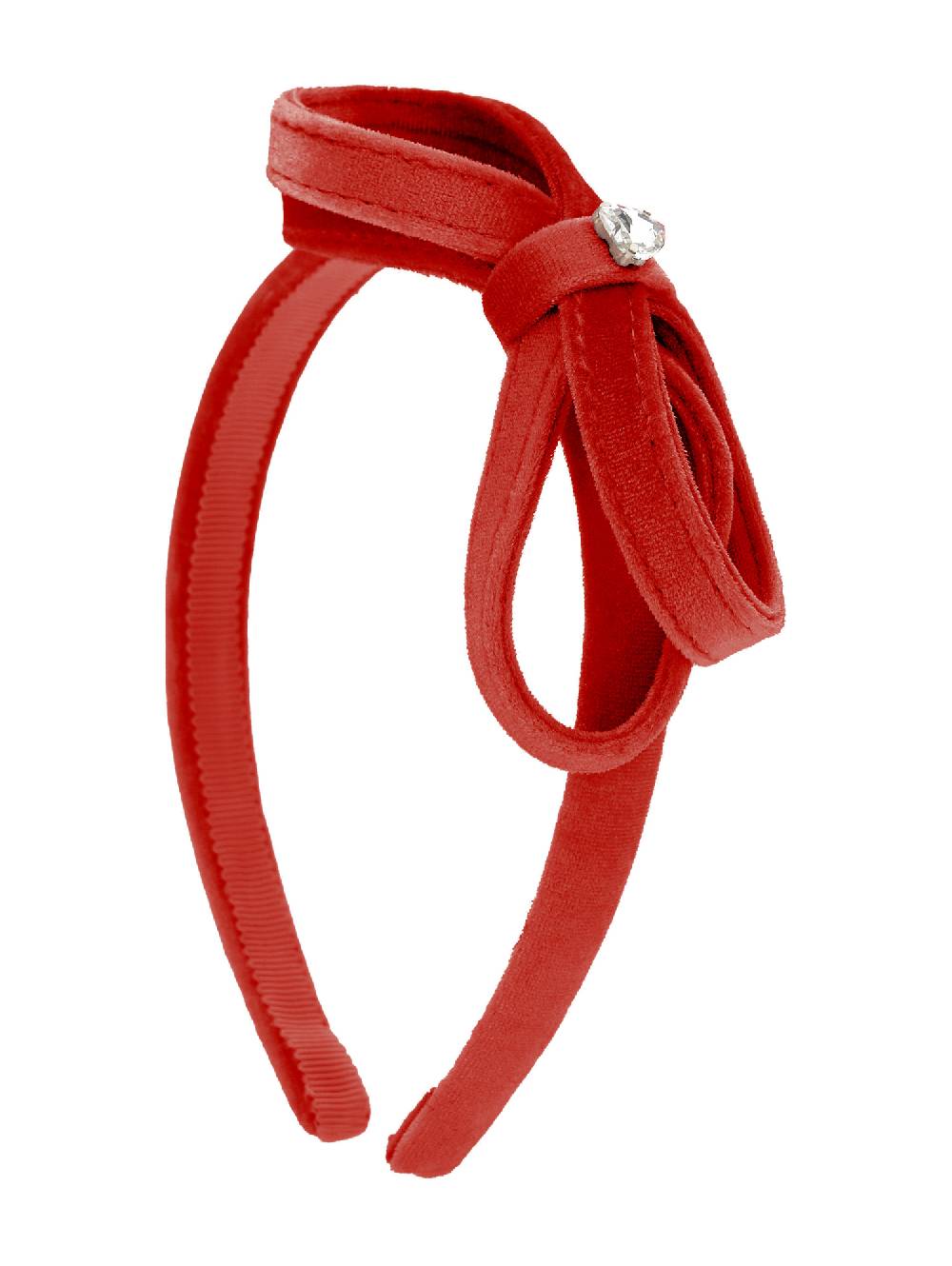 Monnalisa Cerchietto Velluto Con Fiocco