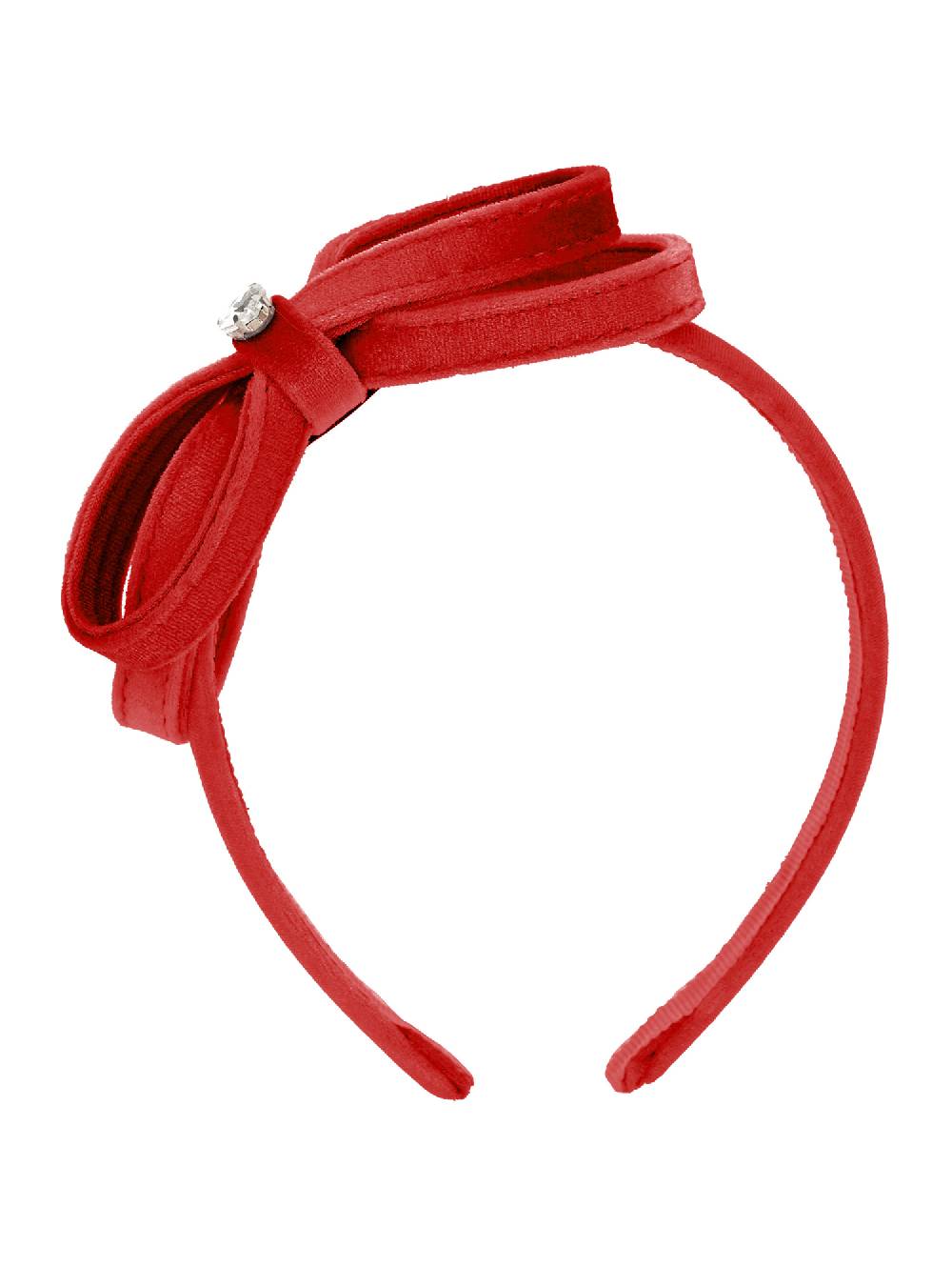 Monnalisa Cerchietto velluto con fiocco