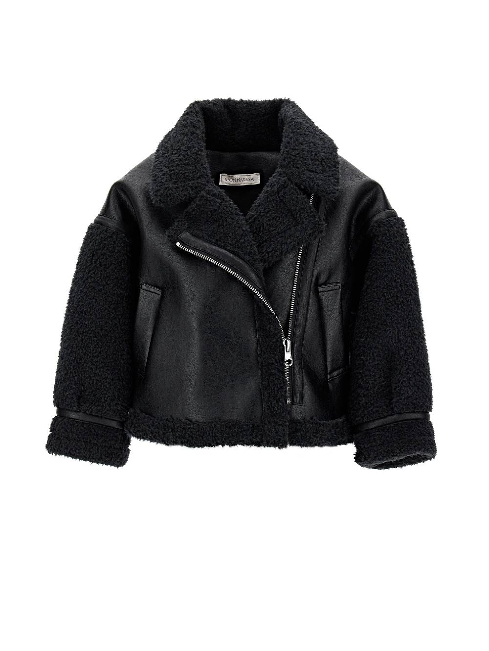 Monnalisa Chiodo peluche effetto montone