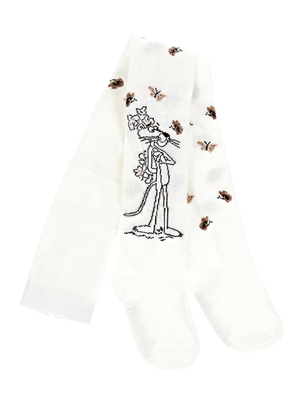 Monnalisa Collant Caldo Cotone Pink Panther